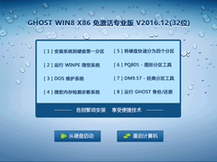 GHOST WIN8 X86 专业版 V2016.12(32位)
