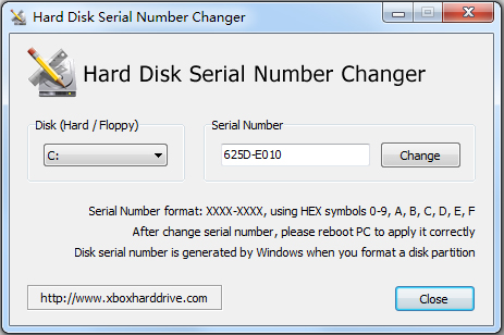 Ӳк޸(Hard Disk Serial Number Changer) V1.0 Ӣɫ