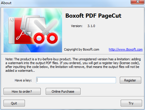 Boxoft PDF PageCut(PDFҳй) V3.1.0 ٷ