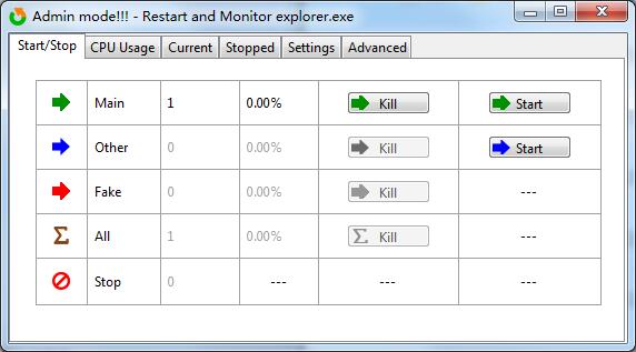 Restart and Monitor Explorer