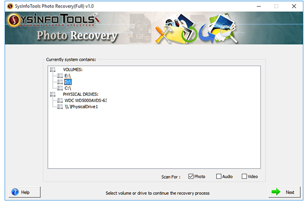 SysInfo Photo Recovery