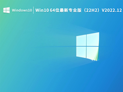 Win10 64位最新專業版（22H2）V2022.12